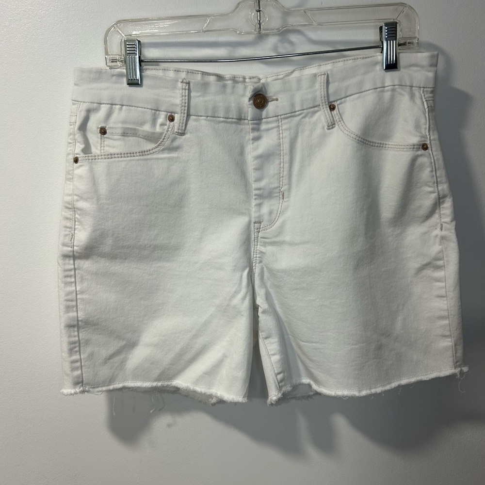 Nicole Miller Women's White Denim Shorts